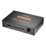 Hdmi Splitter 1x4 Salida 4k 3d 4 Divisor De Monitor Hdmi