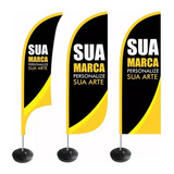 Wind Banner Completo Personalizado 2,8m Dupla Face Promoção