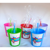 Cepillo De Dientes+vaso Infantiles Personalizado  X10+bolsit