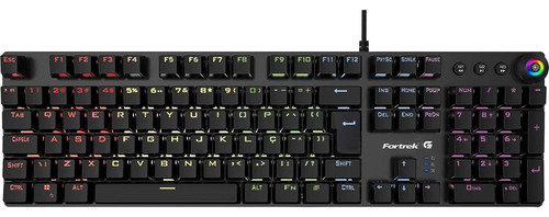 Teclado Gamer Pro Rgb Gpro Plus K7 Black Edition Fortrek G