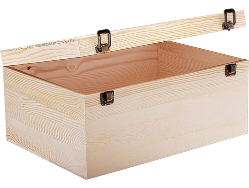 Gadgetwiz Caja Grande De Madera De 14 X 10 X 6.5 Pulgadas Co