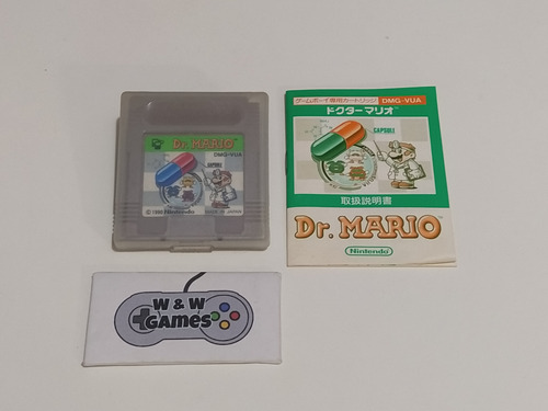 Cartucho Dr Mario Original Com Manual Para Game Boy