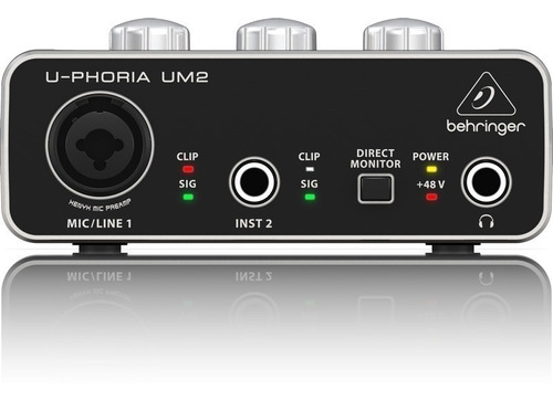 Behringer Interfaz Placa Grabacion Um2 2 Canal Musicapilar