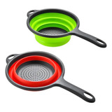 Colador De Silicona Plegable Escurridor De Cocina Multiusos