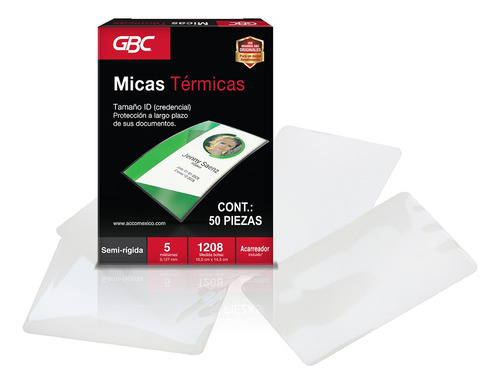 Mica Térmica Semi-rígida Para Enmicar Gbc P6891 50 Piezas