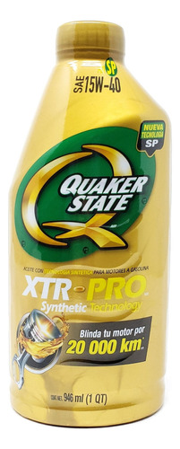 Aceite Motor 15w40 Xtr Pro Semisintetico 946ml Quaker State