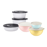 Set 6 Piezas Contenedor Microondas Y Refrigerador Tupperware