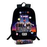 Mochila Bts E Estojo ,viagem, Escolar Envio Imediato Bt 21