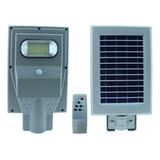 Luminario Led Solar 30w Accesorios Para Fijar Control Remoto