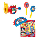 Set Instrumentos Musicales Disney Trompeta Maracas Pandereta