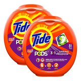 Pack 02 Tide Detergente Capsulas 81 Pods Cada Uno