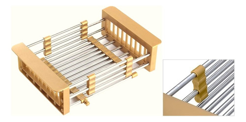 Escurridor Para Lavaplatos Dorado