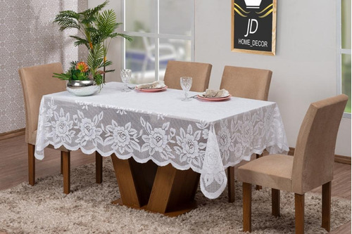 Toalha De Mesa Renda 2 30 X 1 50 6 Cadeiras Natal