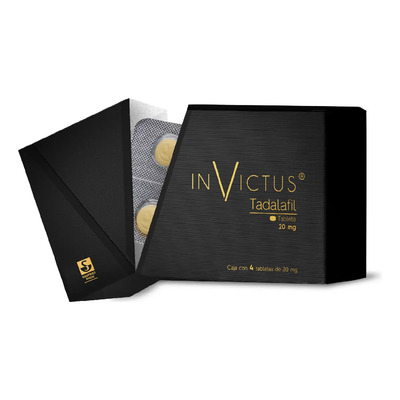 Invictus Tableta 20 Mg, 4 Tabletas | Envío gratis