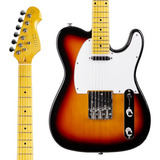 Guitarra Telecaster Phx Tl-2sb Vintage Sunburst Brilhante 6c Material Do Diapasão Maple Orientação Da Mão Destro