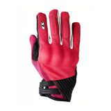 Guante Ls2 Dart 2 Rojo Gris Mujer T: M Centro Motos