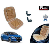 Cubre Respaldo Beige Asiento Bolitas Nissan Versa 2023