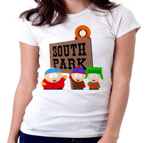 Blusa Camiseta Feminina Baby Look South Park Personagens