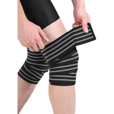 Rodillera Elástica Vendas 1 Par Bandas Deportiva Rodilla Gym Neenca 2PCA Color Gris | MercadoLibre