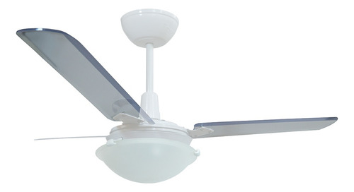 Ventilador De Teto Tron Citrino Branco 3 Pás Transparentes 127v