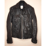 Chaqueta Diesel Cuero Cafe Tostado, Modelo Loon, Talla M-l