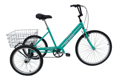 Bike Bicicleta Triciclo Adulto Aro 20 Food Bike Azul Turques