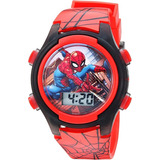 Spider Man Reloj Para Niño Con Luz Marvel
