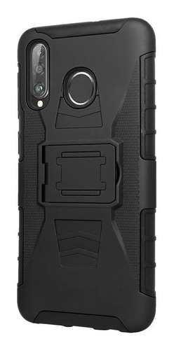 Mica 9d + Funda Uso Rudo + Clip Para Huawei Y Honor