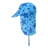 Sombrero Legionario Uv Para Bebés Niñas Niños Celeste Azul