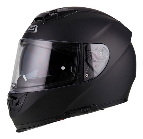 Casco Integral Nzi Visor Doble Eurus Negro Mate Visor Extra