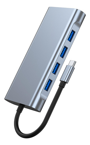 Adaptador Usb C 11 En 1, Lector De Tarjetas Tf, A Vga,