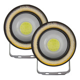 2 Faros Led Ojo De Ángel Blanco Ámbar 3 PuLG Tunelight 10w