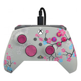 Control Alambrico Pdp Rematch Glow Cherry Blossom Para Xbox