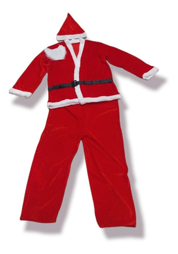 Roupa Papai Noel Completa 5 Peças Luxo Natalino Fantasia