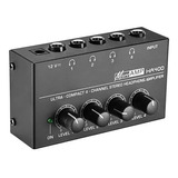 Amplificador De Audífonos 4 Canales Ha400 Powerplay