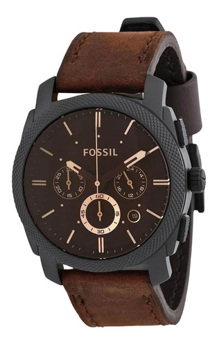 Reloj Fossil Cuero Caballero Fs4656 100% Original