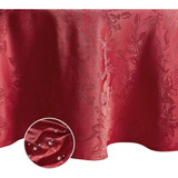 Elrene Home Fashions Poinsettia Elegance Jacquard Navidad/va