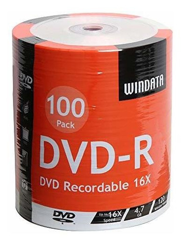 Discos Dvd R 100 Del Paquete De Datos En Blanco 16x 4 7...