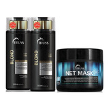 Kit Truss Blond Shampoo + Condicionador + Net Mask