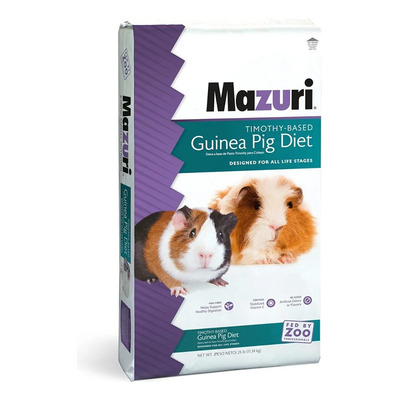 Mazuri Alimento Chinchilla Cuyo Hámster Timothy-Based 11.34kg | Envío gratis