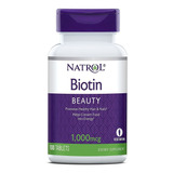 Natrol Biotina 1,000 Mcg 100 Belleza Cabello Uñas Piel