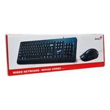 Kit Teclado Y Mouse Con Cable Genius Km 160 Español