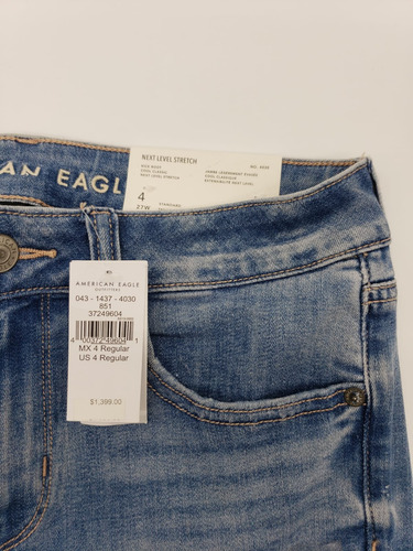 Jeans American Eagle Kick Boot Liso 