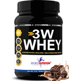 Whey Protein 3w - 30g De Proteína Por Dose A Melhor 908g Sabor Chocolate, Sports Nutrition