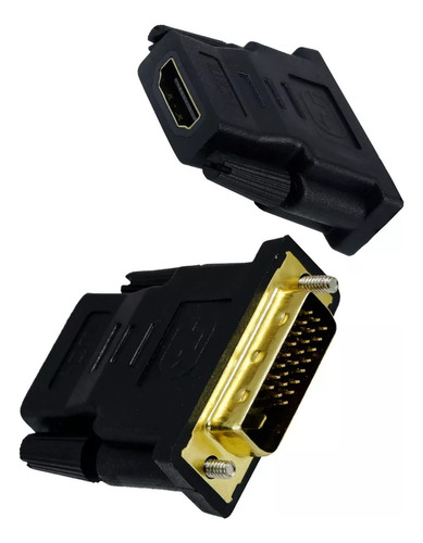 Conector Adaptador Dvi-d O Dvi-i Macho A Hdmi Hembra Fullhd