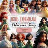 Kit Digital Princesas Disney