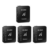 Kit Monitor De Palco M-vave Transmissor 3 Receptores Sem Fio