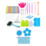 Kit De 58 Herramientas De Pintura De Diamantes Para Bricolaj