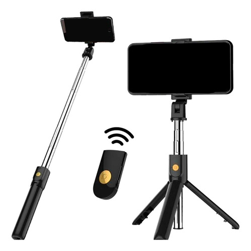 Bastão De Selfie Self Bluetooth Monopé Kit Gravação Vídeo