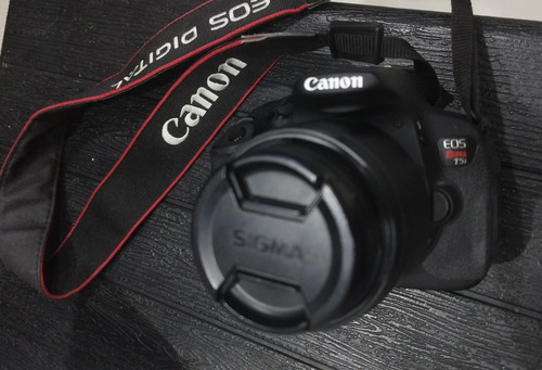  Canon Eos Rebel T5i Dslr Color  Negro - Lente Marca Sigma